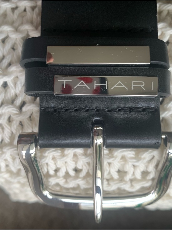 Tahari Accessories - Tahari Women’s Black Leather Belt